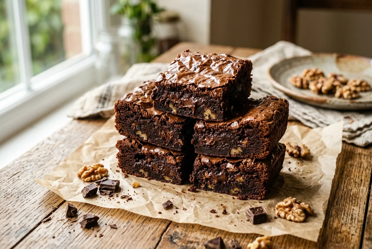 Eggless Fudge Brownies